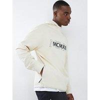 River Island Cream Regular Fit Mcmxii Hoodie - Cream