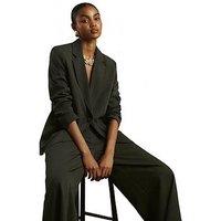 River Island Long Sleeve Oversized Blazer - Green