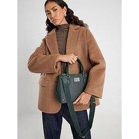 River Island Ri Monogram Tote Bag - Green