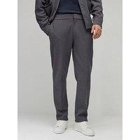 River Island Slim Fit Textured Trousers - Grey