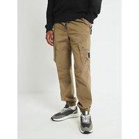 River Island Regular Fit Cargo Trousers - Green