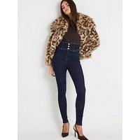 River Island Corset Skinny Jeans - Blue