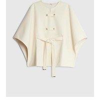 River Island Belted Cape - Cream