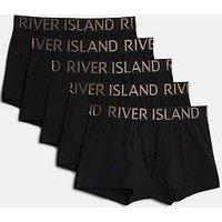 River Island Metallic Pack Of 5 Trunks - Brown