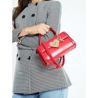 River Island Heart Lock Cross Body Bag - Red