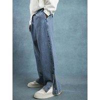 River Island Baggy Fit Denim Joggers - Blue