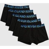 River Island Ri Ombre Pack Of 5 Trunks - Black