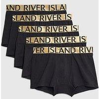 River Island Ri Pack Of 5 Trunks - Black