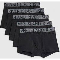 River Island Ri Pack Of 5 Trunks - Black