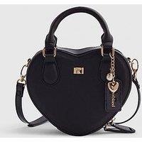River Island Heart Cross Body Bag - Black