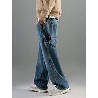 River Island Baggy Fit Jeans - Blue