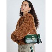 River Island Snaffle Tassel Shoulder Bag - Green