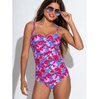 Pour Moi Petite Santa Monica Strapless Tummy Control Swimsuit