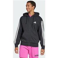 Adidas Essentials 3-Stripes French Terry Full-Zip Hoodie