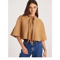 River Island Knitted Cape - Brown