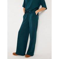 River Island Premium Wide Leg Joggers - Green