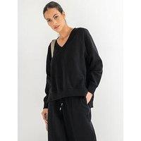 Pour Moi The Softest Off Duty Relaxed V-Neck Sweatshirt