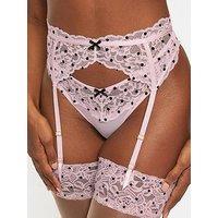 Ann Summers Sexy Lace Flocked Spot Suspender Belt