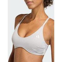 Adidas Womens Training Essentials Workout Shine Light Support Bra - Purple