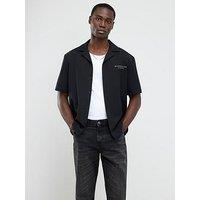 River Island Regular Fit Montpellier Studios Shirt - Black