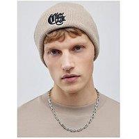 River Island Gothic Waffle Beanie Hat