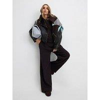 River Island Tailored Wide Leg Trousers - Brown