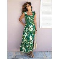 Pour Moi Lucy Cotton Poplin Tiered Midaxi Dress