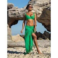 Pour Moi Fringe Trim Crinkle Multiway Sarong