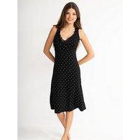 Pour Moi Sofa Loves Lace Hidden Mesh Support Soft Jersey Midi Chemise