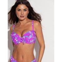 Pour Moi Ocean Breeze Padded Underwired Frill Bikini Top
