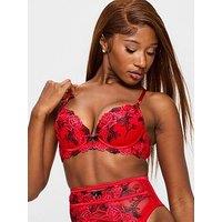 Ann Summers Roses Are Red Padded Plunge Bra