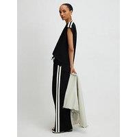 River Island Side Tape Joggers - Black