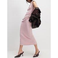 River Island Cosy Midi Skirt - Pink