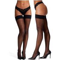 Ann Summers Plain Top Hold Ups 2Pp