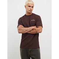 River Island Slim Fit Slinky Ame Saint T-Shirt