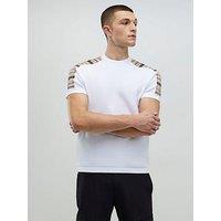 River Island Slim Fit Check Knit T-Shirt