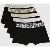 River Island Pack Of 5 Metallic Trunks