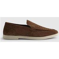 River Island Suede Woven Loafer