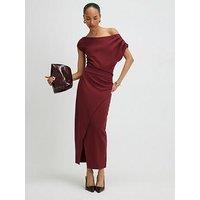 River Island Red Draped Midi Dress