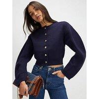 River Island Knitted Structured Sleeve Cardigan