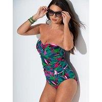 Pour Moi Petite Santa Monica Strapless Tummy Control Swimsuit