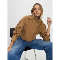 River Island Beige Funnel Neck Bomber Jacket