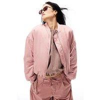 River Island Oversized Ruched Hem Bomber Jacket