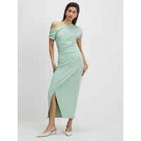River Island Stretch Drape Midi Dress