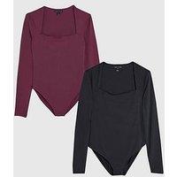 River Island Long Sleeve Bodysuits 2 Pack
