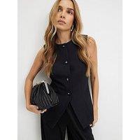 River Island Tailored Waistcoat - Black