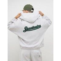 River Island Oversized Fit Zip Through Hoodie