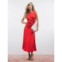 River Island Pointelle Maxi Dress - Red
