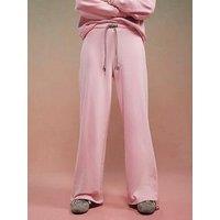 River Island Year Zero Embellished Cord Joggers - Pink