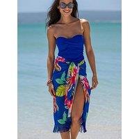 Pour Moi Fringe Trim Crinkle Multiway Sarong